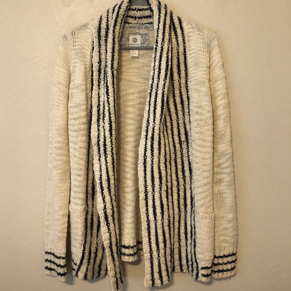Element thick winter knit cardigan M